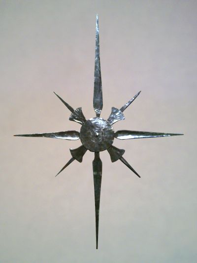 Wrought Iron Cross
                                  Sculpture by David Robertson