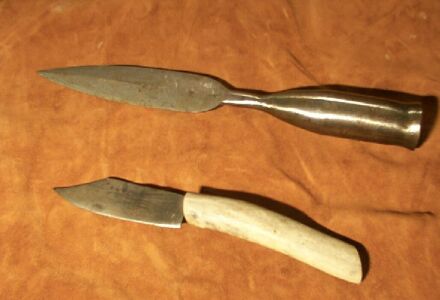 patternweldedspearandknife