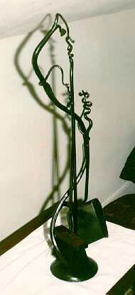 forged vine fireplace set