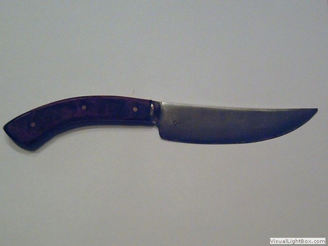 Hand forged knife
                                              created in Introductory
                                              Knife Making Course