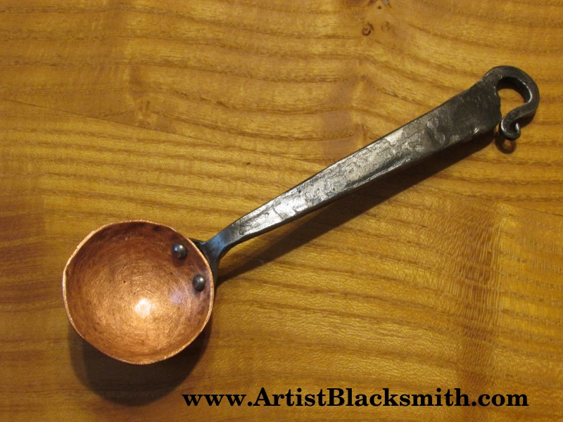 Copper Coffee Scoop with Traditional
                              Handle